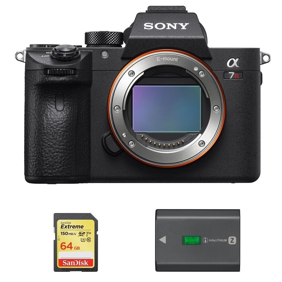 SONY A7R III Body + 64GB SD card + NP-FZ100 Battery