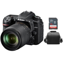 NIKON D7500 KIT AF-S 18-105MM F3.5-5.6G ED VR + Tasche + 16GB SD-Karte
