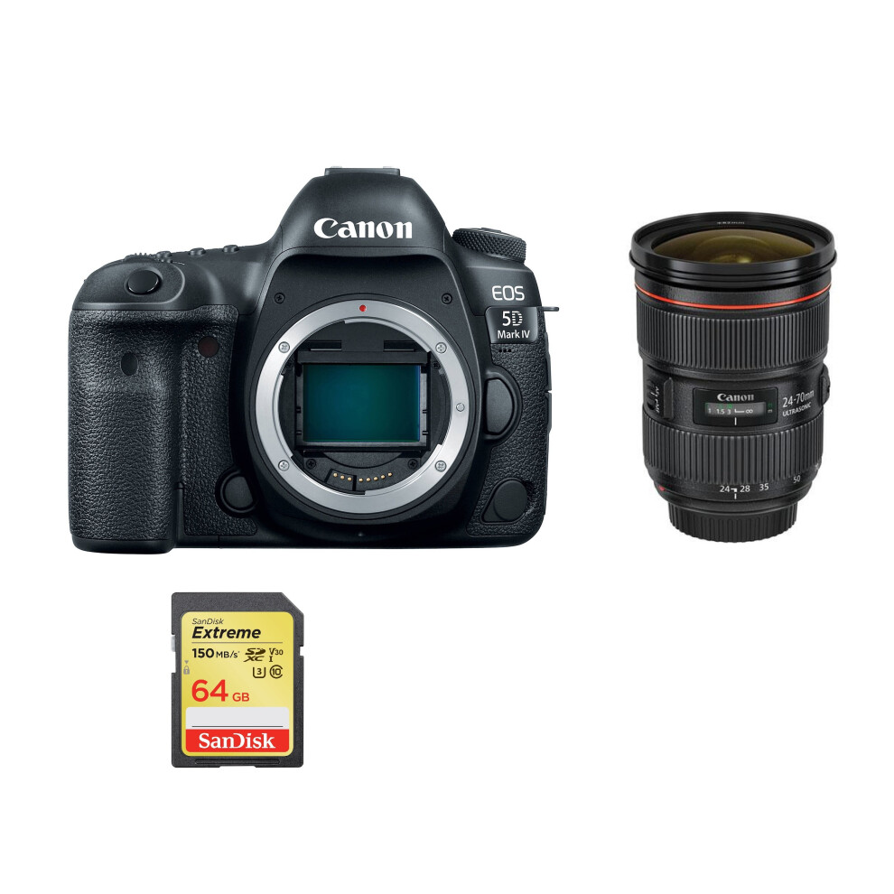 CANON EOS 5D IV + EF 24-70mm F2.8L II USM + Sandisk 64G SD card