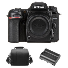 Nikon D7500 Gehäuse mit Kameratasche + EN-EL15A Akku - 20,9 MP DX, EXPEED 5, 4K UHD