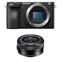Sony A6500 Black + SEL16-50mm F3.5-5.6 OSS Kit - 24.2MP APS-C, 4K & Full HD 120fps, Eye AF, Fast Hybrid AF, 5-Axis Stabilization