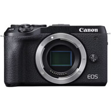 Canon EOS M6 Mark II Gehäuse - 32,5 MP APS-C, 4K30p, 14 Bilder pro Sekunde, Dual Pixel Autofokus mit Eye AF, WLAN/Bluetooth, neigbares Touchscreen