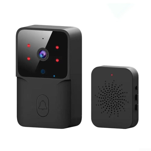 WiFi Video Doorbell, Easy Installation Smart Intercom, Wireless Camera in White, Home Security System