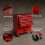 AREBOS AREBOS 4-Drawer +Compartment Tool Cabinet Garage Tool Chest with Wheels Workshop Tool Storage Lockable Red 6