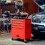 AREBOS AREBOS 4-Drawer +Compartment Tool Cabinet Garage Tool Chest with Wheels Workshop Tool Storage Lockable Red 8