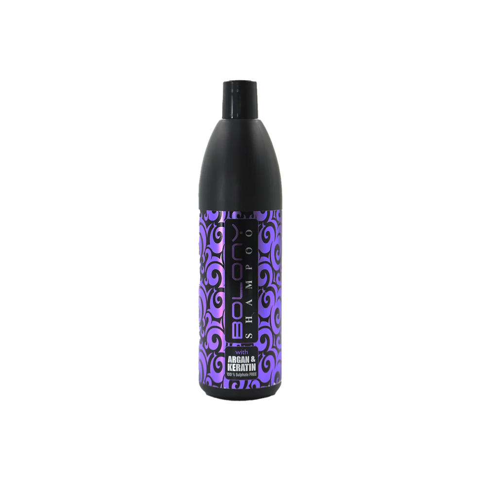Bolony Argan & Keratin Shampoo 1000ml | Sulfate-Free, Deep Cleansing, Moisturizing Shampoo for Dry & Damaged Hair