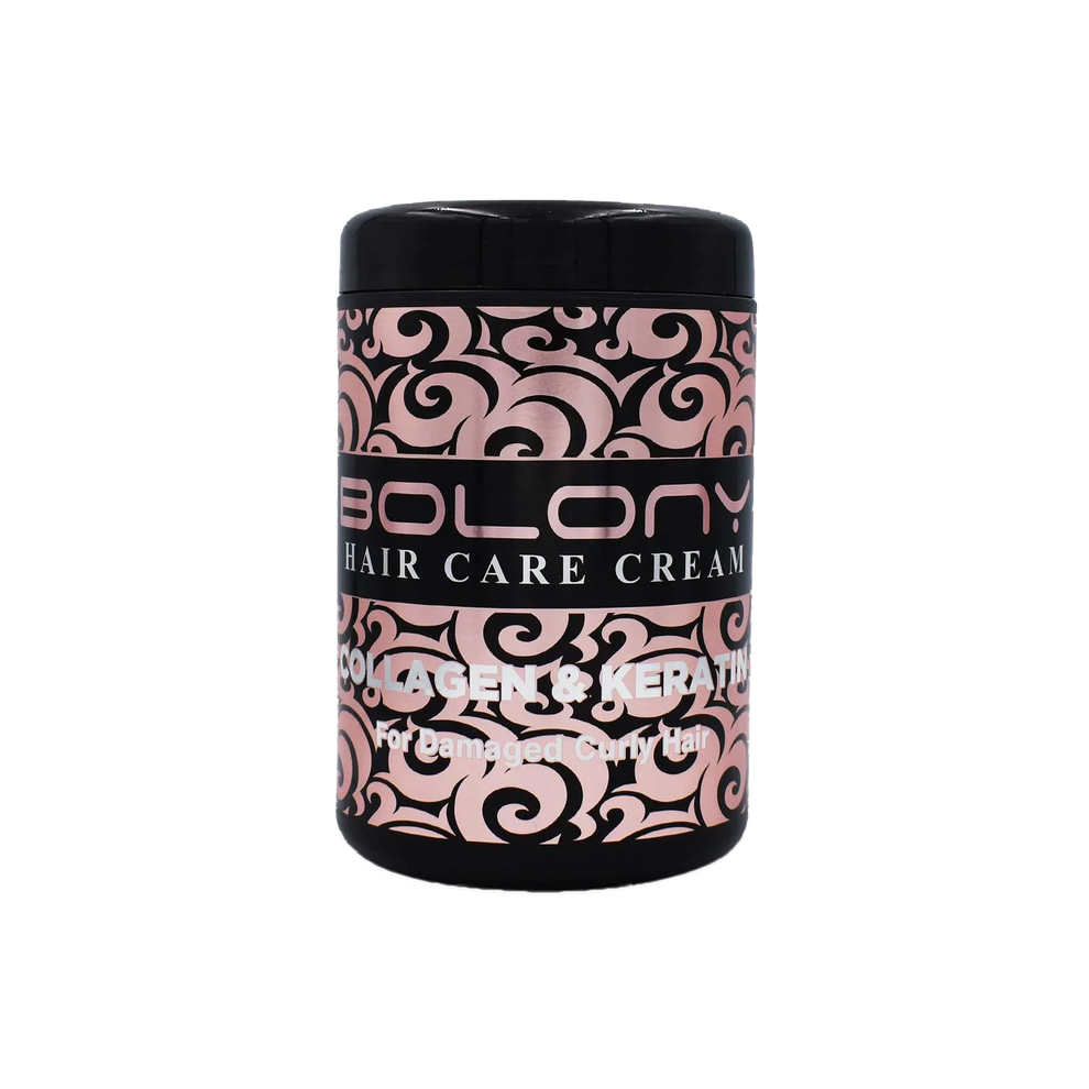 Cream Bolony Collagen & Keratin Hair 1000Ml | Strengthening Leave-In Treatment For Thinning Hair, Volume & Shine Boost