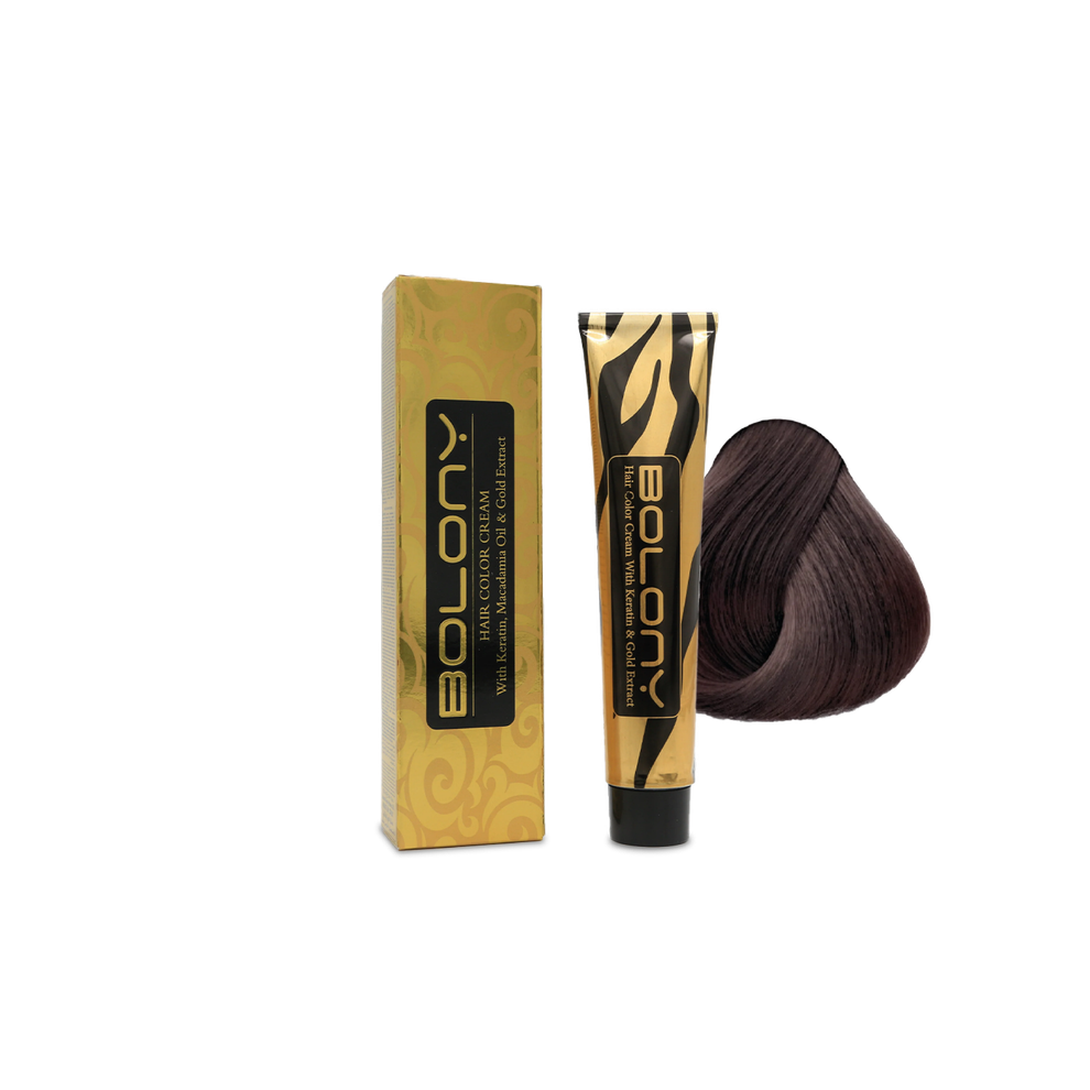 Bolony Hair Color Cream 8.11 Light Olive Blond 100ml | Muted Cool Blond Dye, Olive Undertones, Gray Coverage Formula