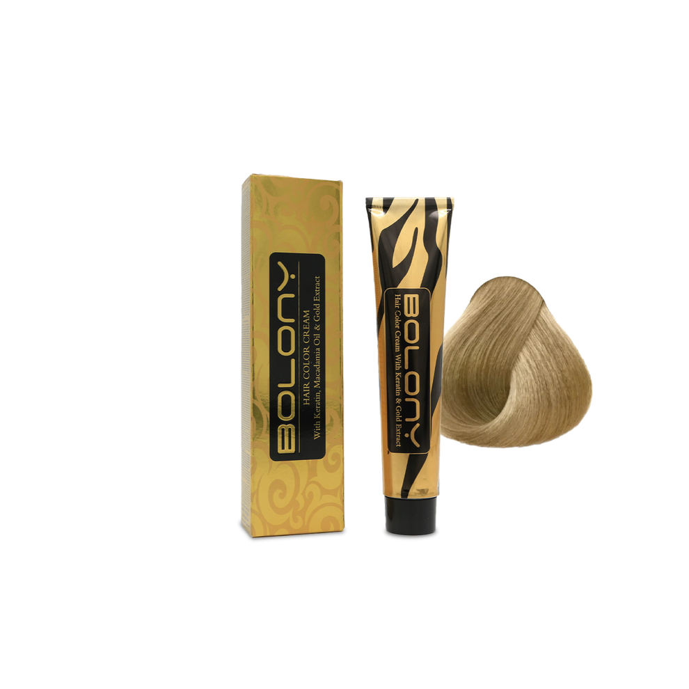 Bolony Hair Color Cream 7.111 Olive Ash Blond 100ml | Extra Cool Blond Hair Dye, Anti-Brass Formula, Full Gray Coverage