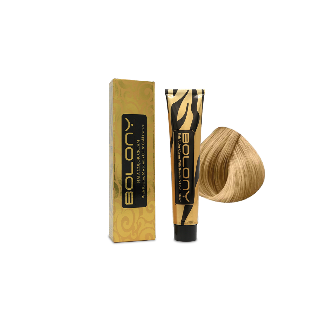 Bolony Hair Color Cream 8.73 Light Tobacco Blond 100ml | Warm Blond Hair Dye with Tobacco Undertones, Long-Lasting Color