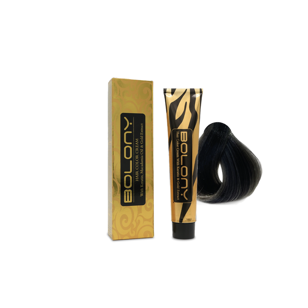 Bolony Hair Color Cream 6.11 Dark Olive  Blond 100ml | Neutralizing Hair Color for Red Tones, Earthy Finish, Long-Lasting Dye