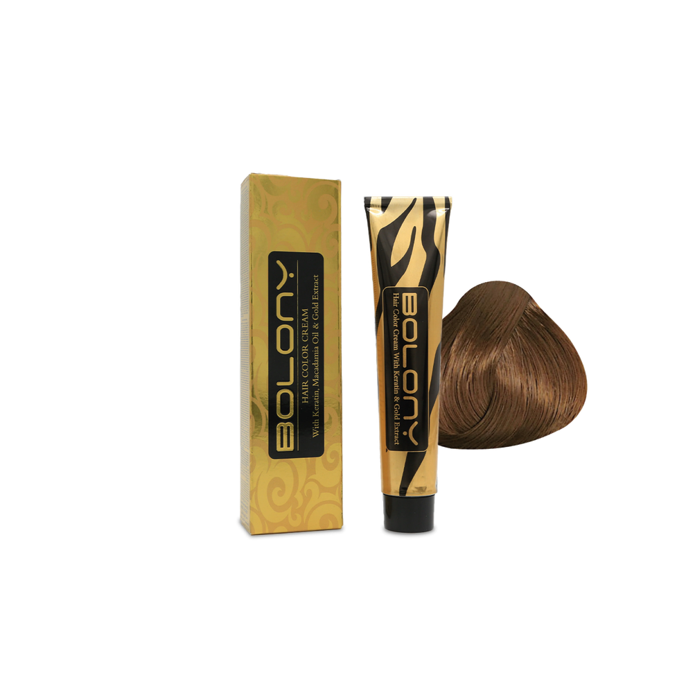 Bolony Hair Color Cream 8.01 Ash Light Blond 100ml | Bright Cool-Toned Blond, Brass Control Hair Dye, Long Wear Formula