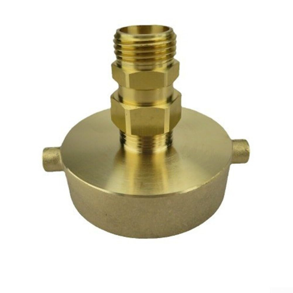 Hydrant Hose Adapter - Connect Fire Hoses To Garden Hoses, 2 1/2 Nst/Nh Female Thread, 3/4 Ght Male Thread, Straight Design 6482260779997