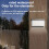 Solar wall light for outdoor use, 60 LEDs, square 4