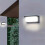 Solar wall light for outdoor use, 60 LEDs, square 3