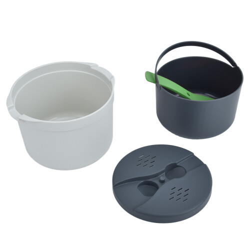 Microwave Rice Cooker 2L Food Grade PP Material