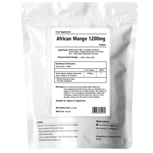 African Mango Tablets - 30 x 1200mg - Diet Fast Slimming Fat Burner 1