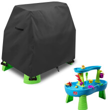 Children's Water Table Cover for Step Two Water Play Table - Windproof, Robust Black 105x65x84 cm, Perfect Fit Protection