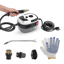 (W-UK) 2500W Portable Handheld Steam Cleaner High Temperature Pressurized Steam Cleaning Machine with Brush Tw