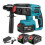 Cordless electric hammer 26 mm, 2 batteries 1