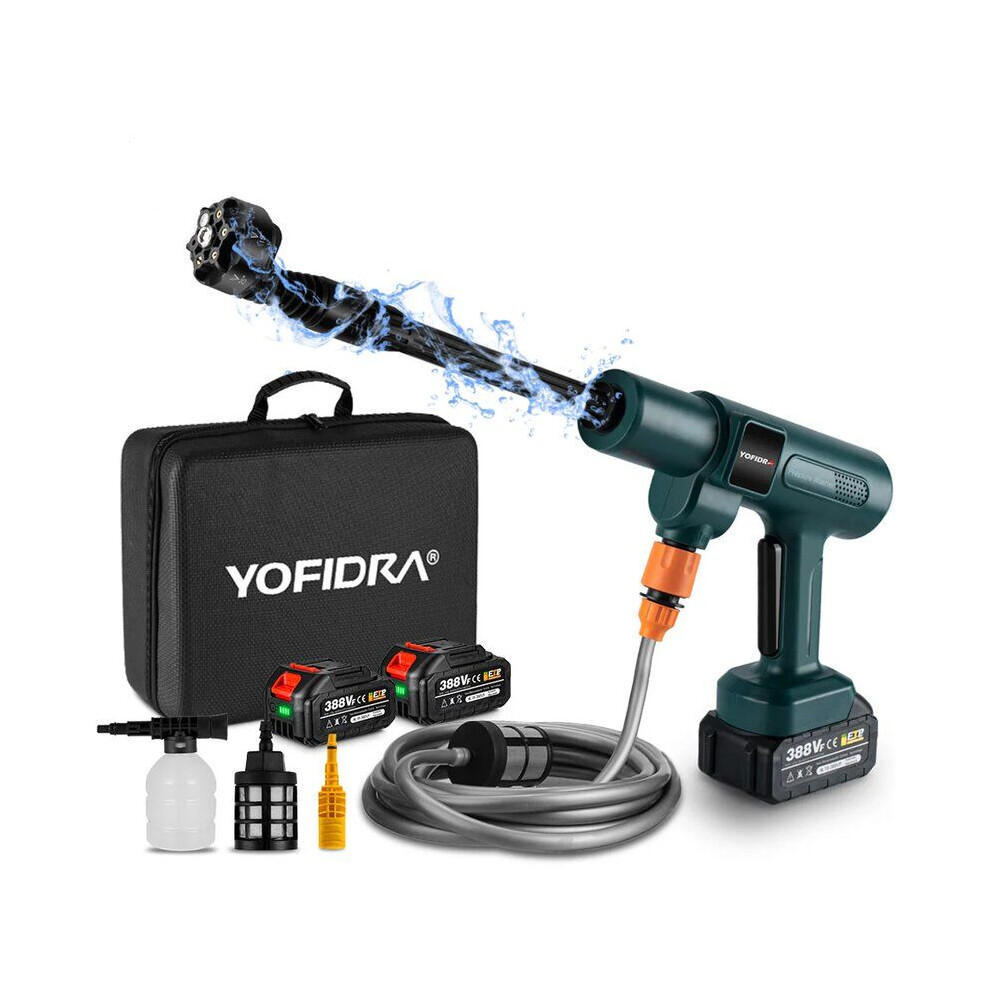 Brushless electric high pressure washer 50 bar 2 batteries