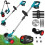 Electric folding lawnmower trimmer with 1 battery 1