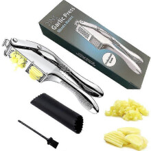 Garlic Press - Dual Function Garlic Crusher And Slicer Tw