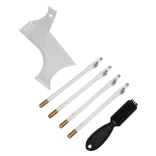 Beard Shaper Stencil Kit with 4pcs Barber Pencils 1