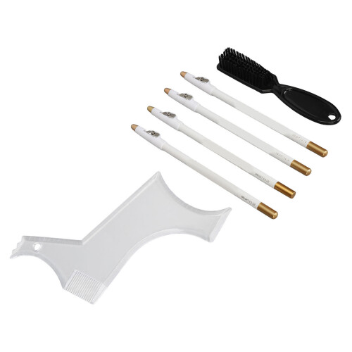 Beard Shaper Stencil Kit with 4pcs Barber Pencils 2