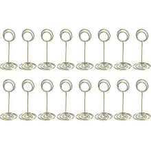16 Pack Table Number Holder for Wedding Table, Card Holder, Photo Clips, Memo, Note, Photo Holder (gold) Tw