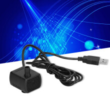 Wasserpumpe bürstenlos USB-Stecker Mini-Submersiblepumpe mit Saugnapf DC12V 200L/h 150cm Hubhöhe