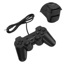 Manette de jeu USB filaire noire de 5 pieds pour PC/ordinateur portable