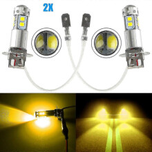 H3 100w High Power Cree Led 3000k Yellow Fog Light Driving Bulb