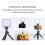 W36 Mini Luce per Selfie Portatile 1200mAh 98g Nero 11