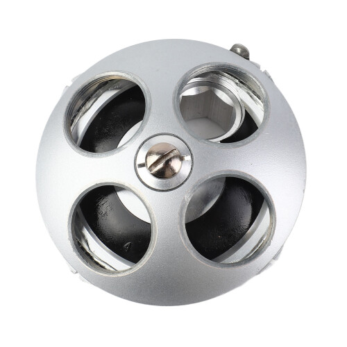 RMS 4-Hole Objective Lens Adapter for Microscope, Aluminum, 20.2mm