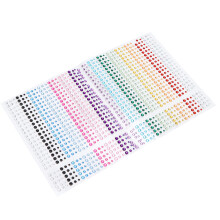 Adesivi di strass 15 colori, 1 foglio fai-da-te