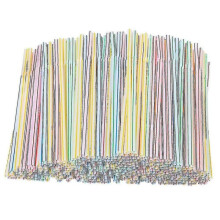 200pcs Plastic Drinking Disposable Straws 8 Inches Tw