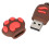 Clé USB dessin animé mignonne 2 Go USB 2.0 Mini colorée 3