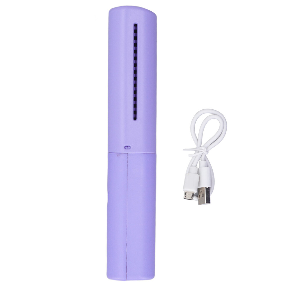 Purple Hair Straightener Comb Brush Cordless Mini