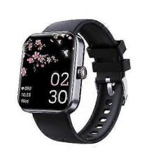 (Black) F57l Blood Glucose Monitoring Smartwatch, Fitness Tracker With Blood Pressure Smart Watch For Men Women Tw