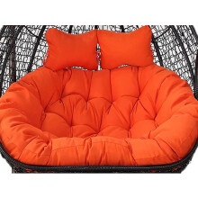 Hanging Egg Chair Cushion for 2 Persons, Waterproof and Thickened, Removable Reversible Design for Double-Swing Hammock Chair
