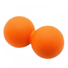 (Orange) Peanut Massage Ball Exercise Lacrosse Balls Tpe Double Muscle Sports Gym Yoga Ball Trigger Point Therapy Myofascial Release Tw