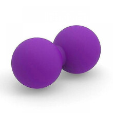 (Purple) Peanut Massage Ball Exercise Lacrosse Balls Tpe Double Muscle Sports Gym Yoga Ball Trigger Point Therapy Myofascial Release Tw