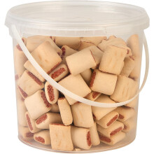 Hungry Pets Bacon & Cheese Toasties 2.5L Tub | Dog Biscuits Treats | Crunchy Flavoured Snacks for All Breeds