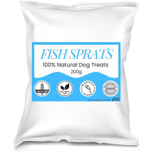 Hungry Pets Fish Sprats 200g | Natural Dog & Cat Treats | High Protein Omega-Rich Training Snacks