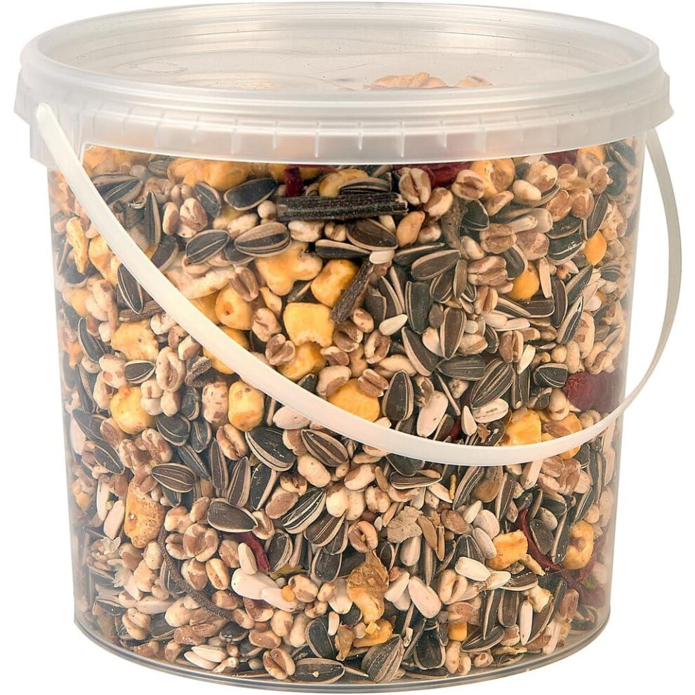 Hungry Pets Premium Parrot Food Tub | Balanced Nut Seed Fruit Blend 2.5L