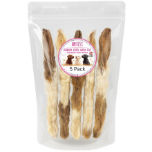 Hungry Pets Rabbit Ears With Fur 5 Pack – All Natural Dog Chews for Digestive Health & Dental Care