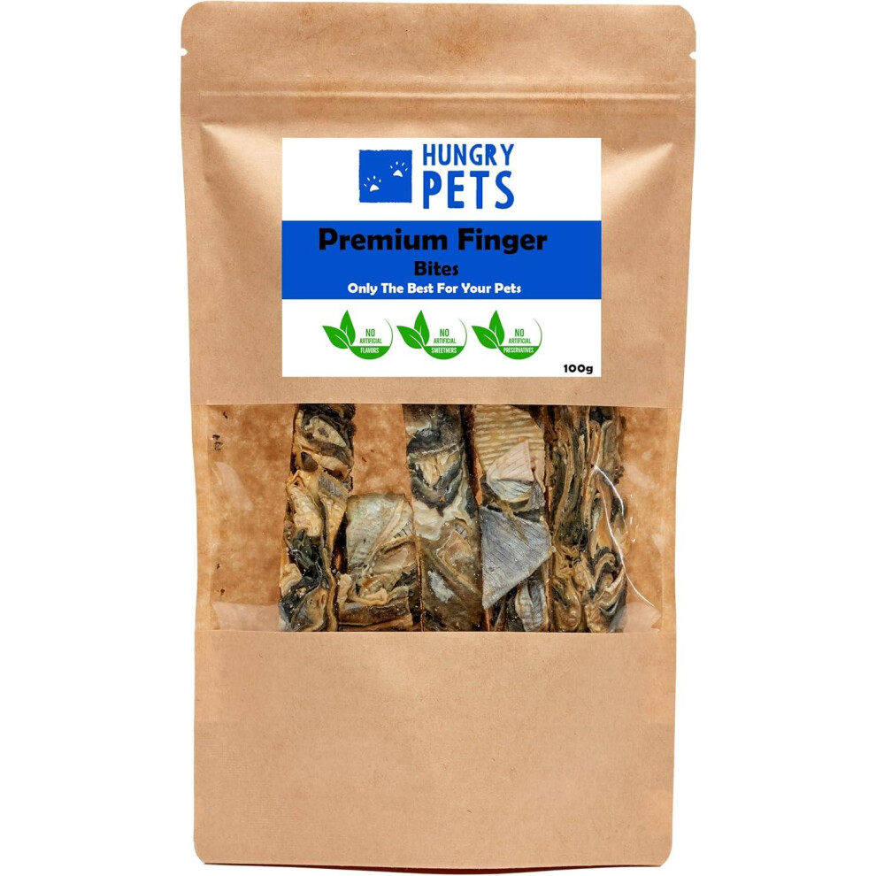 Hungry Pets Grain Fish Finger Bites 100G Â Natural Dog Treats, Free, Omega-3, High Protein