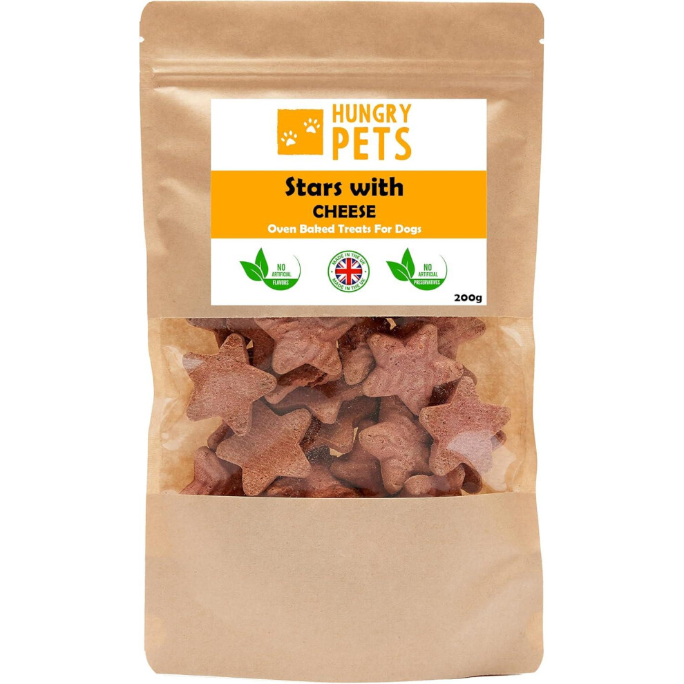 Dog Treats Stars With Cheese Dog Biscuit Oven Baked Snack Reward Training - Image 3