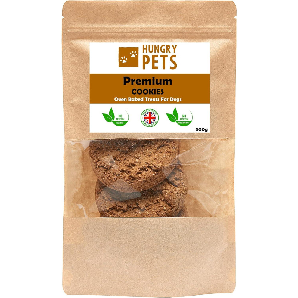 Hungry Pets Cookies | Dog Biscuit Treats | Crunchy Oven-Baked Biscuits For All Breeds 300G